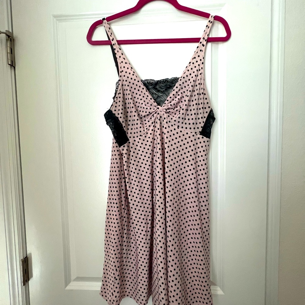 Bella Donna Pink Polka Dot Nightgown